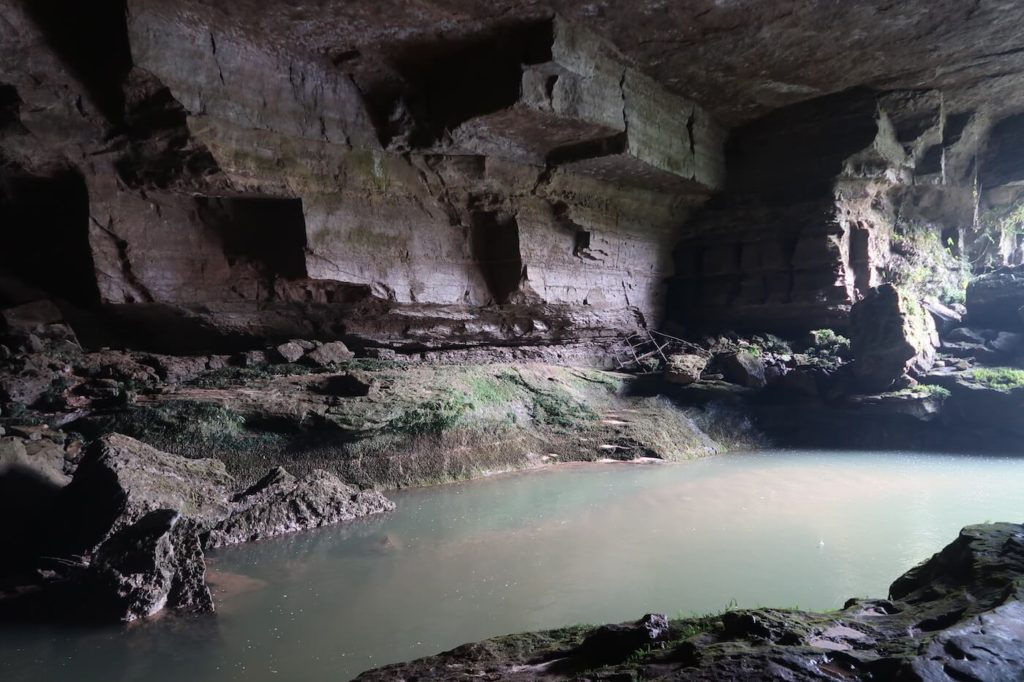 beach inside the cave