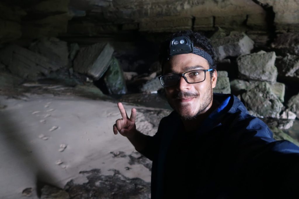 beach inside the cave