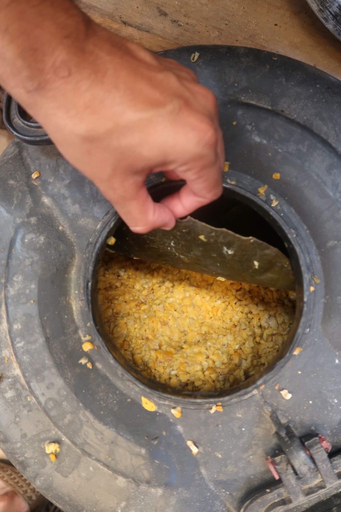 the process of making corn beer