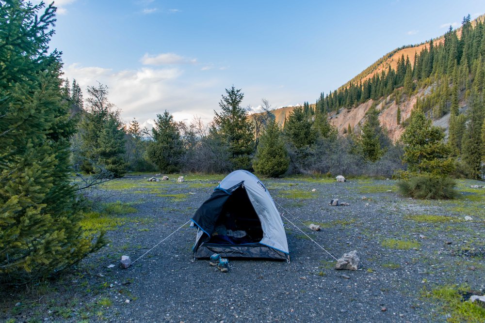 Camping in Kolsay Lakes National Park