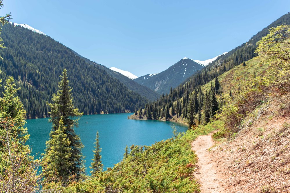 Hike beside the Kolsay Lower Lake