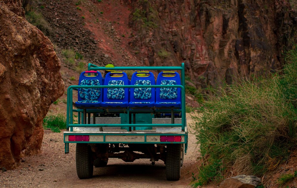 Jeep in Valley of Castles